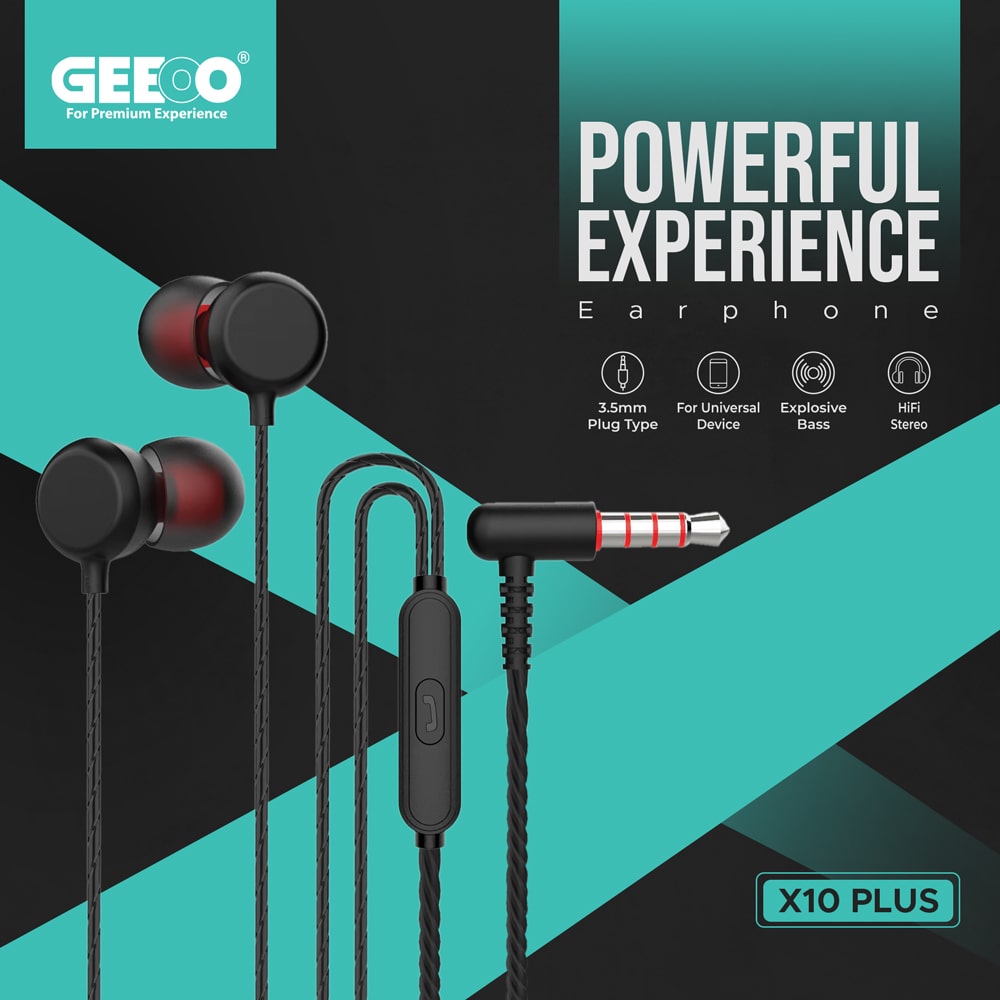 GEEOO X10 Plus Budget Earphones in BD