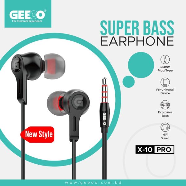 X10 PRO Super Bass Earphone