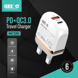 MC120 PD 20W Fast Charger Type-C and Micro